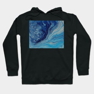 Blue waves Hoodie